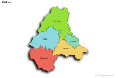 Sample Maps for Diekirch (colored,shadowy)
