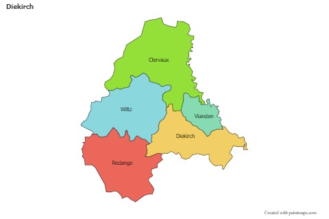 Sample Maps for Diekirch (colored)