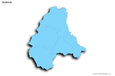 Sample Maps for Diekirch (blue,outline,shadowy)