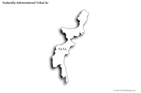 Mapas de muestra para Federally Administered Tribal Ar (blanco-negro,sombrío)
