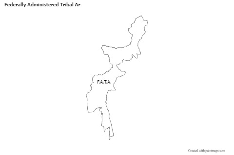 Mapas de muestra para Federally Administered Tribal Ar (blanco-negro)