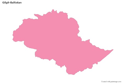 Contoh Peta untuk Gilgit-Baltistan (merah jambu,garis besar)