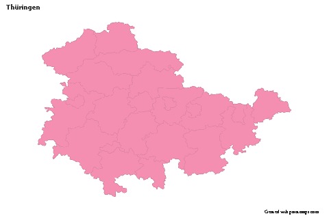 Sample Maps for Thüringen (pink,outline)