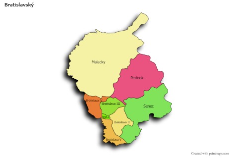 Bratislavský için Örnek Haritalar (renkli,gölgeli)
