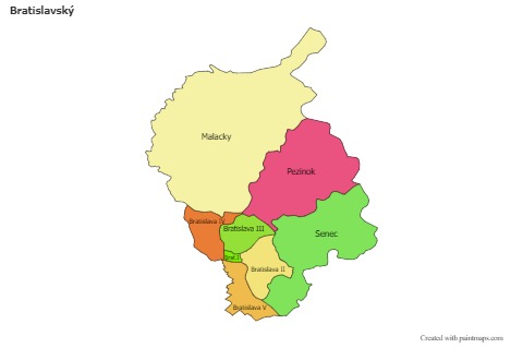 Bratislavský için Örnek Haritalar (renkli)