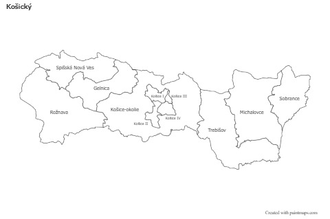 Sample Maps for Košický (black-white)