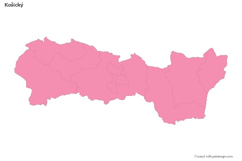 Sample Maps for Košický (pink,outline)