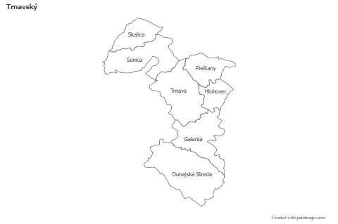 Mapas de muestra para Trnavský (blanco-negro)