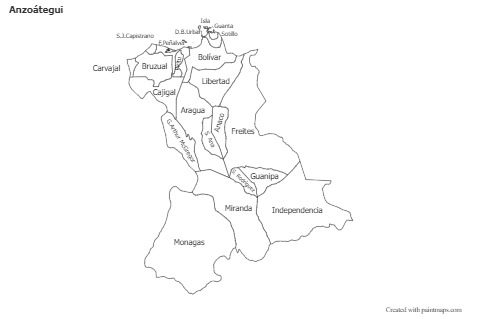 Sample Maps for Anzoátegui (black-white)
