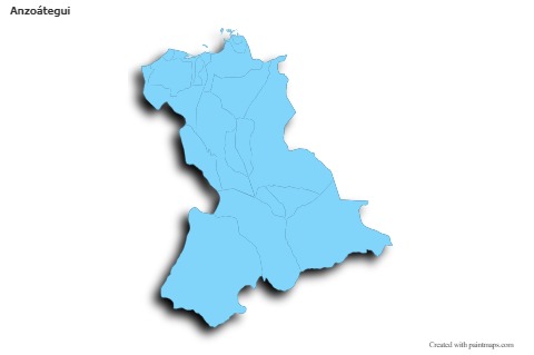 Sample Maps for Anzoátegui (blue,outline,shadowy)