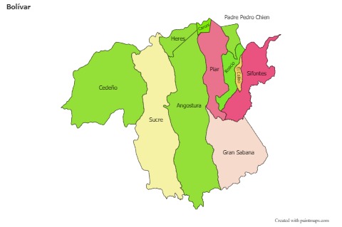 Sample Maps for Bolívar (colored)