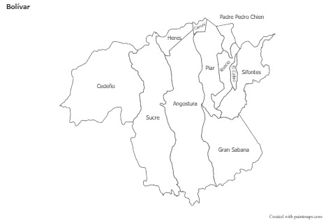 Sample Maps for Bolívar (black-white)