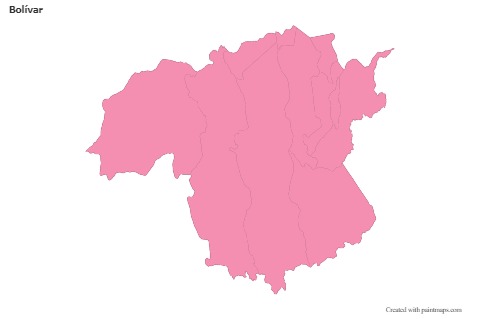 Sample Maps for Bolívar (pink,outline)