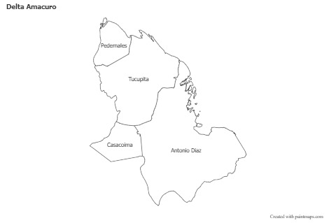 Sample Maps for Delta Amacuro (black-white)