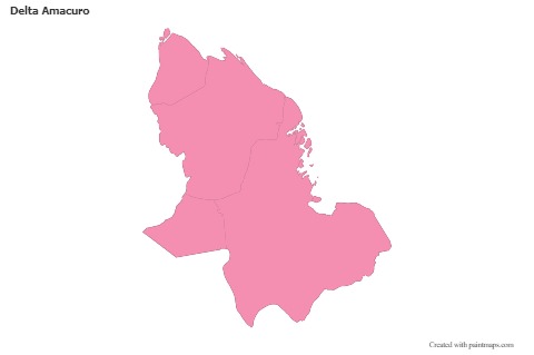 Sample Maps for Delta Amacuro (pink,outline)