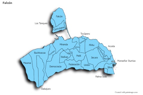 Sample Maps for Falcón (blue,shadowy)