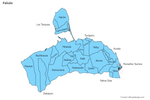 Sample Maps for Falcón (blue)