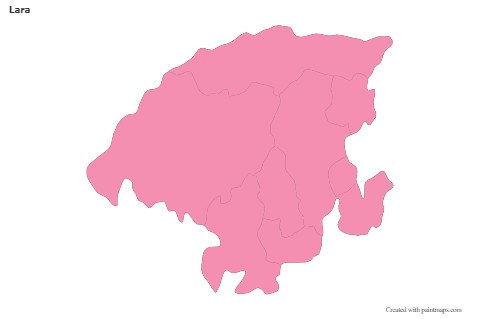 Contoh Peta untuk Lara (merah jambu,garis besar)