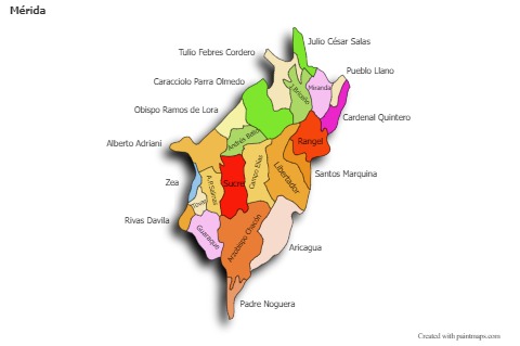 Sample Maps for Mérida (colored,shadowy)