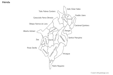 Sample Maps for Mérida (black-white)
