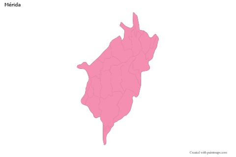 Sample Maps for Mérida (pink,outline)