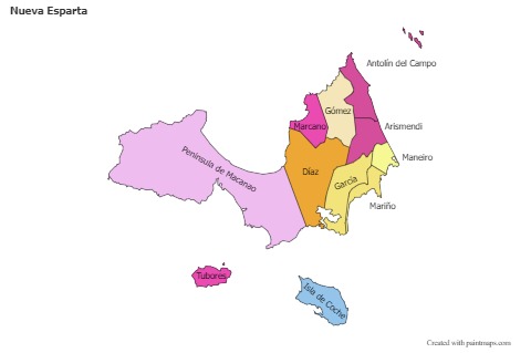 Sample Maps for Nueva Esparta (colored)