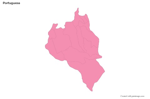 Sample Maps for Portuguesa (pink,outline)