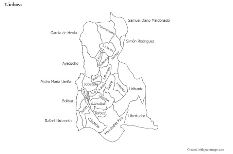 Sample Maps for Táchira (black-white)