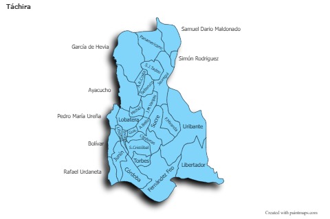 Sample Maps for Táchira (blue,shadowy)