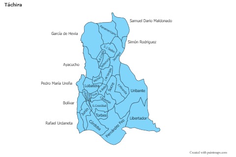 Sample Maps for Táchira (blue)