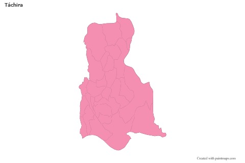 Sample Maps for Táchira (pink,outline)