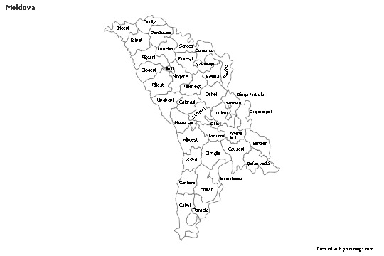 Sample Maps for Moldova (black-white)