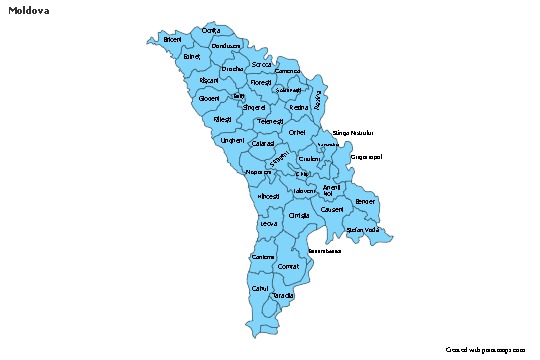 Sample Maps for Moldova (blue)