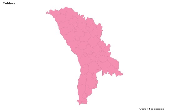 Sample Maps for Moldova (pink,outline)