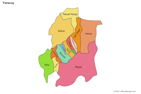 Sample Maps for Yaracuy (colored)