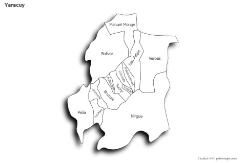 Sample Maps for Yaracuy (black-white,shadowy)