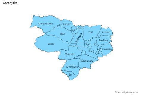 Sample Maps for Gorenjska (blue)