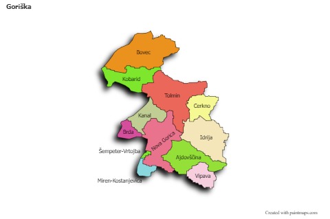 Sample Maps for Goriška (colored,shadowy)