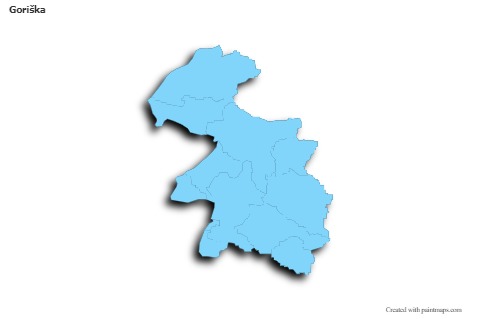 Sample Maps for Goriška (blue,outline,shadowy)