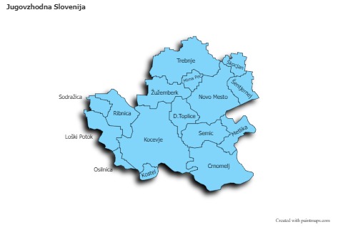 Contoh Peta untuk Jugovzhodna Slovenija (biru,bayangan)