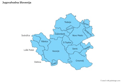 Contoh Peta untuk Jugovzhodna Slovenija (biru)