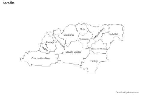 Sample Maps for Koroška (black-white)