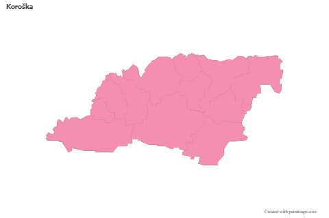 Sample Maps for Koroška (pink,outline)