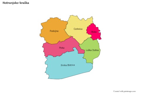 Contoh Peta untuk Notranjsko-kraška (berwarna)