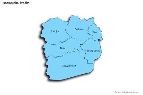 Contoh Peta untuk Notranjsko-kraška (biru,bayangan)