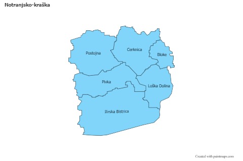 Contoh Peta untuk Notranjsko-kraška (biru)