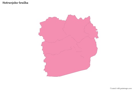 Contoh Peta untuk Notranjsko-kraška (merah jambu,garis besar)