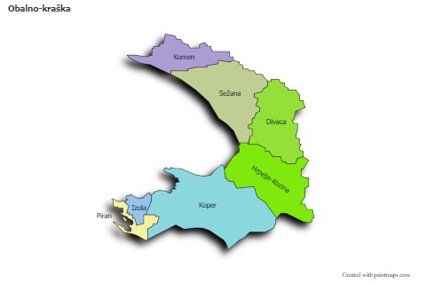 Sample Maps for Obalno-kraška (colored,shadowy)