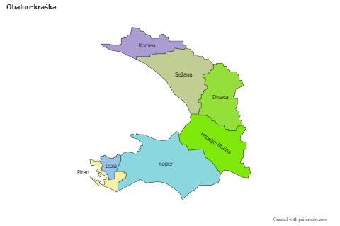 Sample Maps for Obalno-kraška (colored)