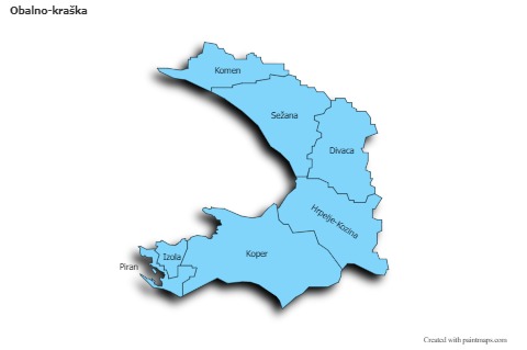 Sample Maps for Obalno-kraška (blue,shadowy)